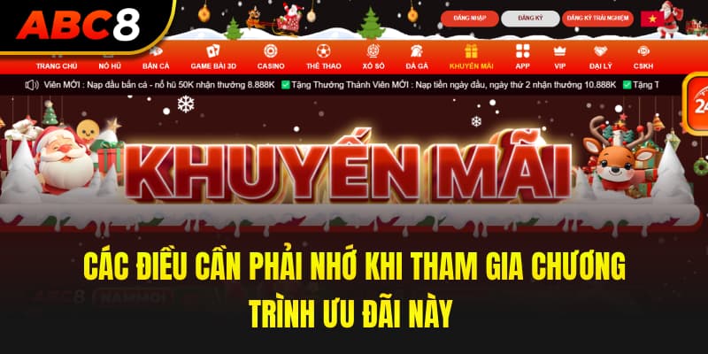 Các điều cần phải nhớ khi tham gia chương trình ưu đãi này